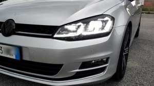 Retrofit fari replica VW Golf 7 Restyling a LED montati su VW Golf 7
