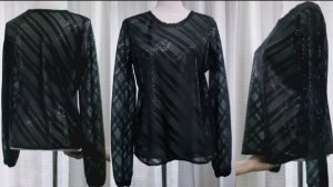 Блузка из шифона по косой. Моделирование по базовой выкройке-основе.