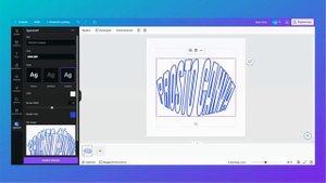 Искривление текста в Canva | Деформированный изогнутый текст TypeCraft