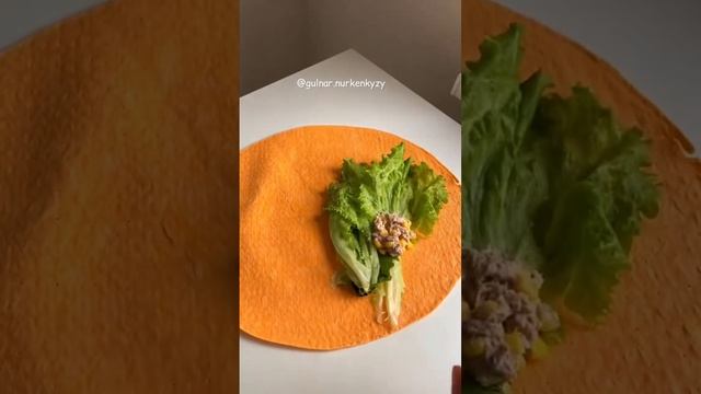 Tuna and Corn Wrap / Лаваш с тунцом и кукурузой ?