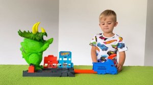 HOT WHEELS ХОТ ВИЛС Сборник Атака Тираннозавра Трицератопса Кобры новыми машинками 2020