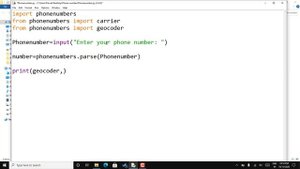Get Phone Number Information using Python
