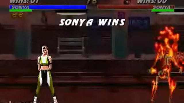 Бесплатные игры онлайн  Mortal Kombat 3   Fatality 1   Sonya