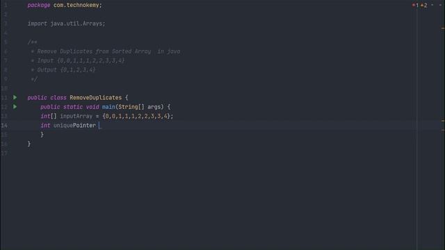 Remove Duplicates from Sorted Array in Java! #java #javaprogramming #coding #javatutorial #subscrib