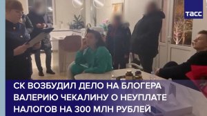 СК возбудил дело на блогера Валерию Чекалину о неуплате налогов на 300 млн рублей #shorts
