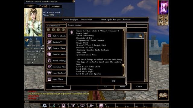 Neverwinter Nights 1 Builds: Summoner Style Wizard