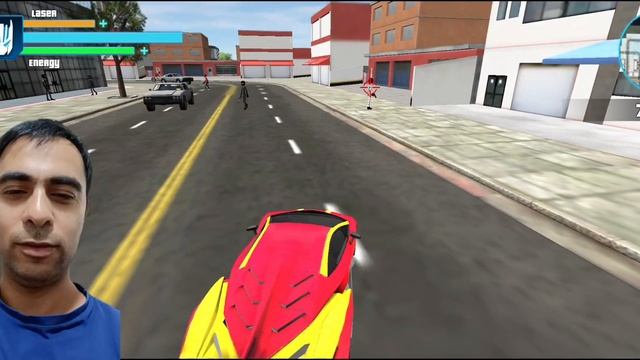 Flying Police Robot  Red Robot Walkthrough Gameplay  Robot Simulator Game