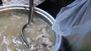 Кровяная колбаса Sundae & Jokbal (корейский тушеный поросенок) / корейская уличная еда