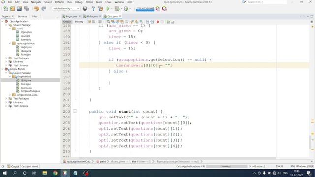 2/2 - Quiz Application | Java Project | Swing & AWT