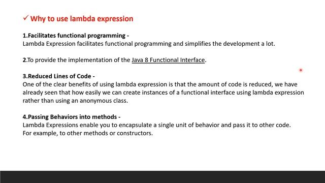 Java8 - LambdaExpression & FunctionalInterface #java8 #lambdaexpressionsinjava #functionalinterface