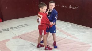 Самбо. Передняя подсечка.