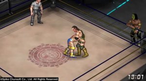 FIRE PRO WRESTLING WORLD. Power Move Pro Wrestling Tag Team Match.