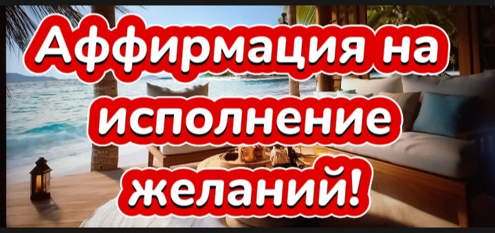 Аффирмация на здоровье и исцеление!
