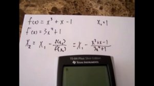 How to use Newton's Method to approximate the zero(s) of f(x)=x^3+x-1