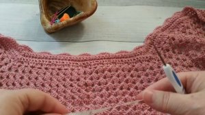 КАК КРАСИВО ОФОРМИТЬ КРАЙ ИЗДЕЛИЯ.ШАЛЬ КРЮЧКОМ.ОБВЯЗКА.