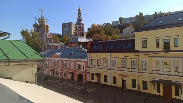 #сашакира Нижний Новгород. Рождественская улица. Строгановская церковь.mp4