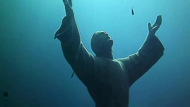 Cristo degli Abissi nel mare della Liguria