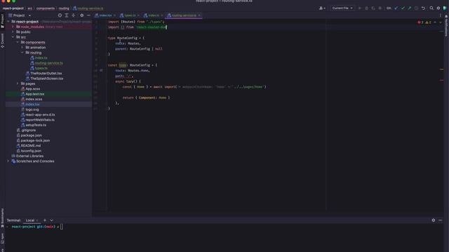 #14 Обогащаем Route-entry создаем RoutingService (react-router-dom-v6)