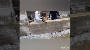 Опилкобетон. Монтаж окон и прочность опилкобетона.