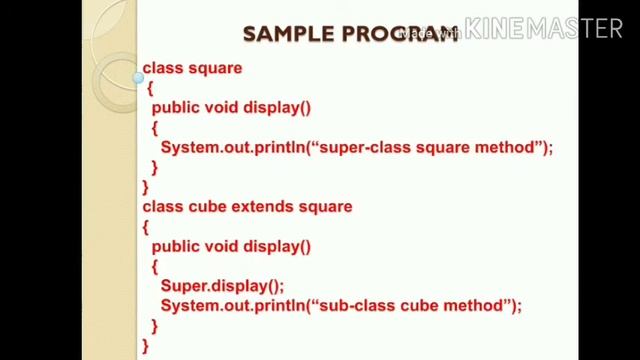 SJCTNC-CA408T-JAVA PROGRAMMING-UNIT2-METHOD OVER LOADING AND METHOD OVERRIDING смотреть онлайн