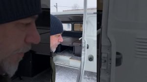 Диван трансформер в УАЗ 452 , заказчик из г. Ульяновска . Машина для рыбалки и охоты .