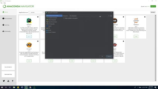 How to create conda environments (using Anaconda Navigator) for PyCharm projects | Short Tutorial смотреть онлайн