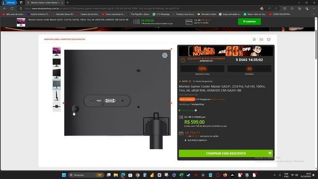 O Melhor Monitor Gamer por Menos de R$600! Desempenho Incrível GASTANDO POUCO! ?? смотреть онлайн