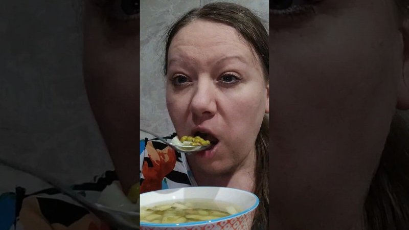 Мукбанг вкусный суп #мукбанг #еда #итинг
