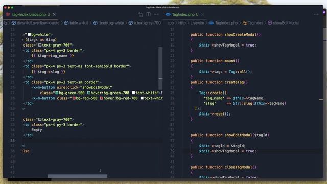 Laravel Livewire Tutorial Create Movie Website #10 Edit Delete Tags with Modal