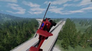 ПЕРЕВЁРНУТЫЙ ПОЛЁТ! ВЫПОЛНЯЮ ТРЮК НА ЛЕТАЮЩЕЙ МАШИНЕ | BeamNG.drive