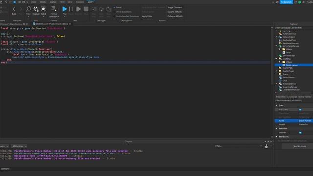 How to Disable the reset button, player names and Shiftlock Roblox Studio! смотреть онлайн