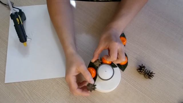 #подсвечниксвоимируками Подсвечник "Мандариновое настроение"