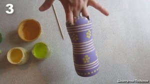 5 идей мини вазочек из пластиковых бутылок.Поделки из пластиковых бутылок.