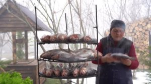 Копченая рыба в бочке Азербайджанская Кухня Деревенская Кухня  Рецепты