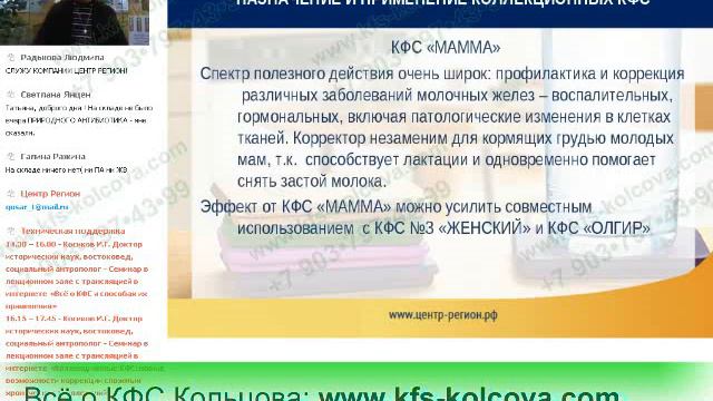 Косиков И.Г. 2018-03-09 «Коллекционные КФС новые возможности коррекции» #кфскольцова