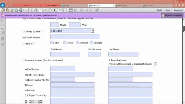 Online Driving Licence Form How to apply