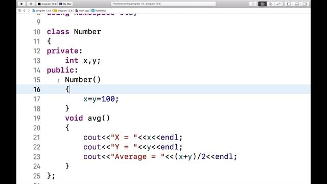 write a class that contain two integer data member. смотреть онлайн