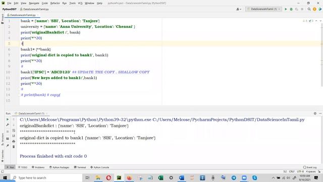 Python in Tamil - Day 15 - Dict data type continuity - 2021-09-16 смотреть онлайн