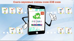 Схема слова Лягушка . Приложение Android на смартфон "1 Класс. Схемы слов" (238 слов)