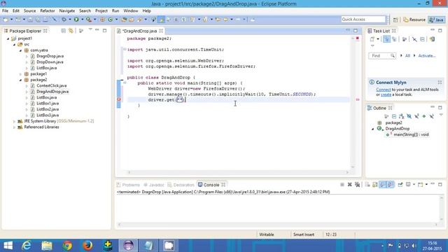 How to perform Drag and Drop in selenium webdriver | Selenium Tutorial смотреть онлайн