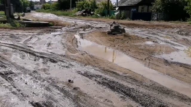Щучинск. Интересные моменты о городе. "Родная" грязь. смотреть онлайн
