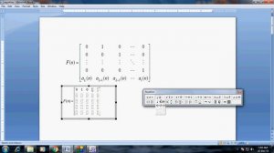How to type larger size matrix 5 by 5 in MS word