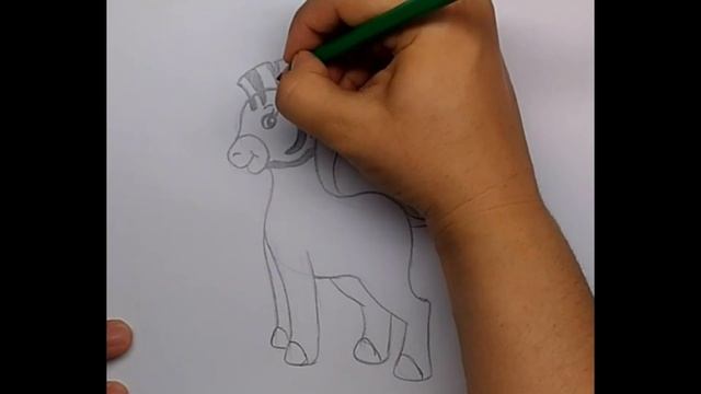 Как нарисовать зебру. Рисуем поэтапно