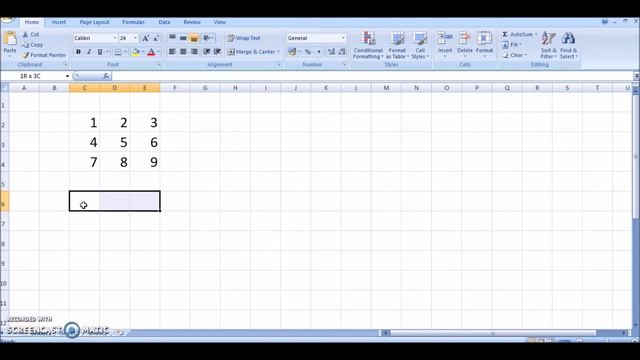 Transpose of a Matrix Excel смотреть онлайн