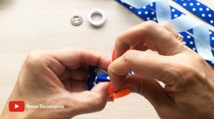 ?Просто?Быстро?КРАСИВО ?Милые Бантики из репсовой ленты 2,5 см своими руками.DIY.