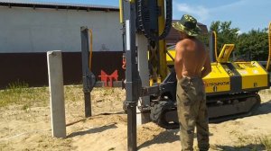 Забивные жб сваи 200х200х4000мм с подрезкой свайного поля.