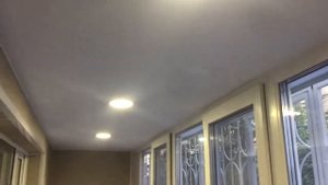 Тканевые натяжные потолки Descor на балконе лоджии без нагрева помещения!