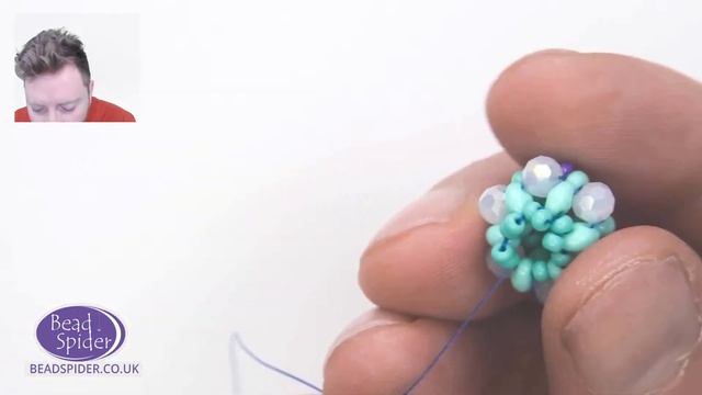 How to make a crystal beaded bead | Necklace Jewelry Tutorial смотреть онлайн