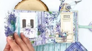 Lavender Farm Mini Album | Flip Through | Mintay Papers