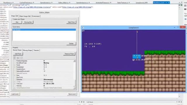 Platformer editor. test. XNA. смотреть онлайн